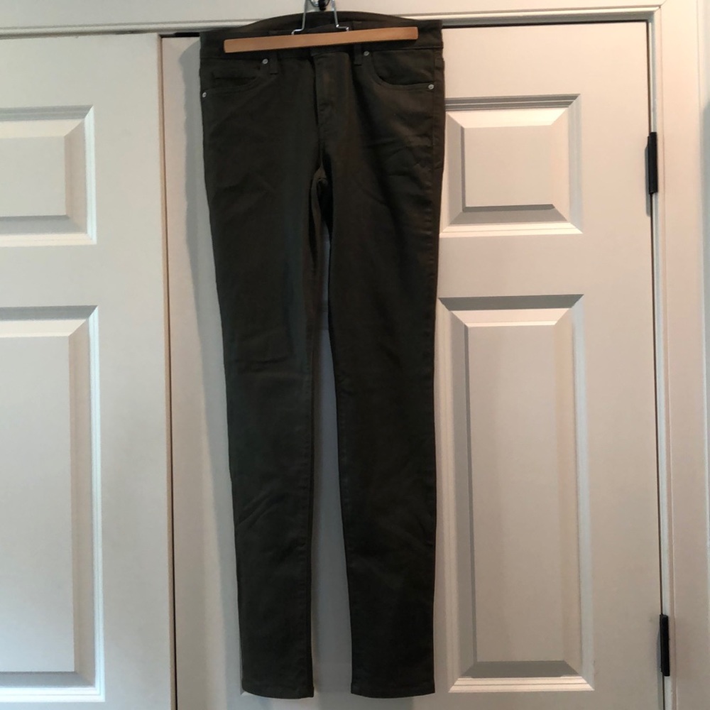 Coated denim jeans